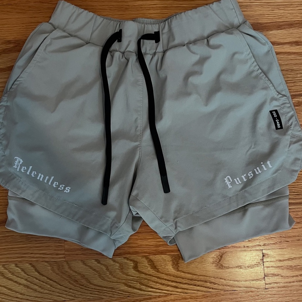 ASRV Gray Athletic Shorts Lightweight Quick-Dry